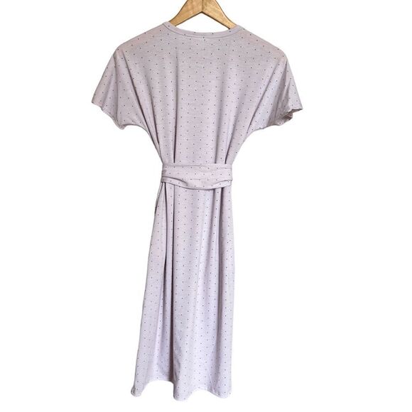 LuLaRoe Marly Lavender and Black Polka Dot Dress Size XS NWT - Picture 3 of 8